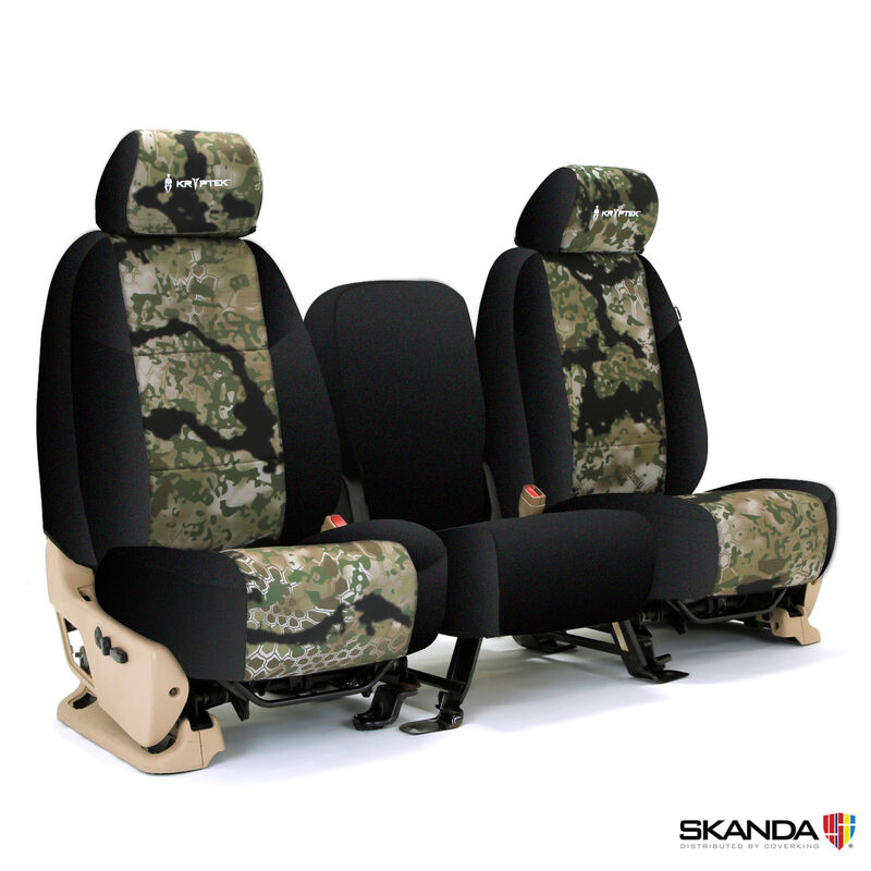 Custom Seat Cover Neosupreme Kryptek — Camo Obskura Transitional With Black Sides