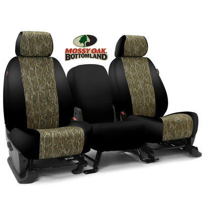 Custom Seat Cover Neosupreme Camo Mossy BottomLand — Bottomland with Black Sides