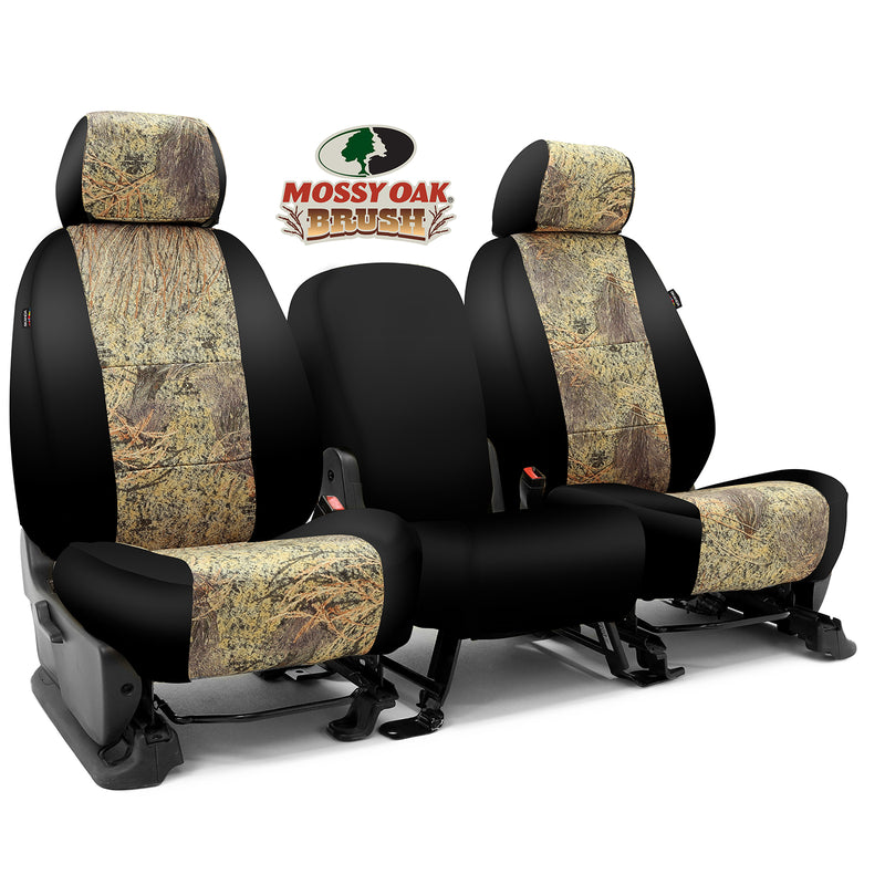 Custom Seat Cover Neosupreme Camo Mossy — Brush with Black Sides