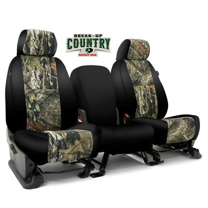 Custom Seat Cover Neosupreme Camo Mossy — Break Up Country with Black Sides