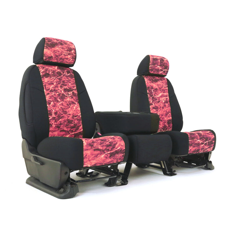 Custom Seat Cover Neosupreme Camo Mossy Oak Elements — Elements Anemone with Black Sides