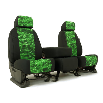 Custom Seat Cover Neosupreme Camo Mossy — Elements Moray with Black Sides