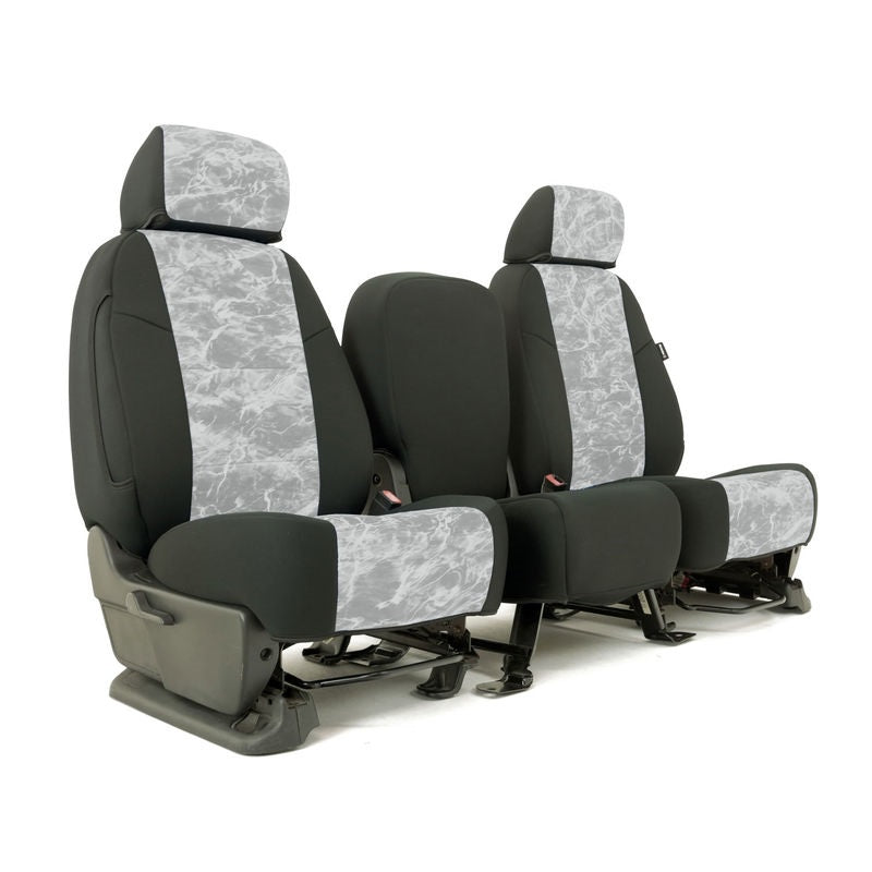 Custom Seat Cover Neosupreme Camo Mossy Oak Elements — Elements Bonefish with Black Sides