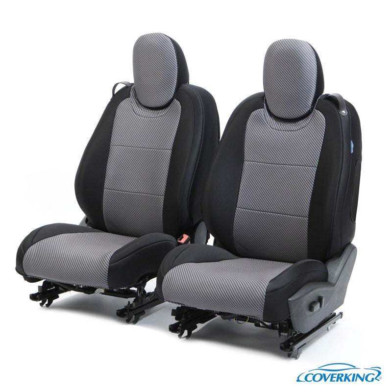Custom Seat Cover Neosupreme Designer Print — Carbon Fiber with Black Sides