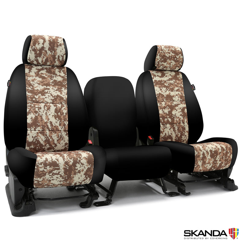 Custom Seat Cover Neosupreme Camo Digital — Camo Digital Sand with Black Sides