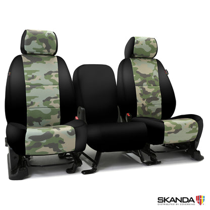 Custom Seat Cover Neosupreme Camo Traditional — Camo Traditional Jungle with Black Sides