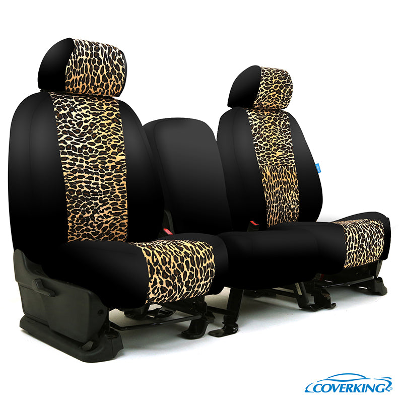 Custom Seat Cover Neosupreme Designer Print — Black Sides
