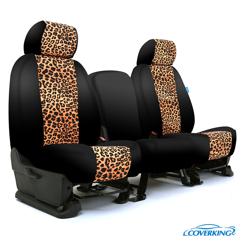 Custom Seat Cover Neosupreme Designer Print — Black Sides