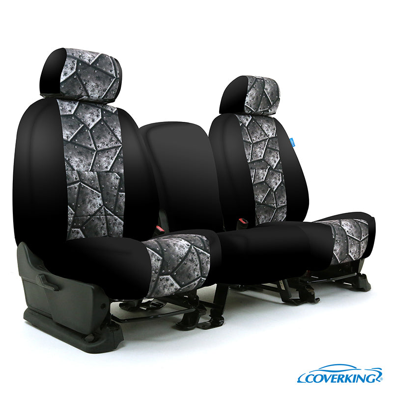 Custom Seat Cover Neosupreme Designer Print — Black Sides