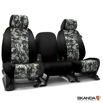 Custom Seat Cover Skanda Camo — Camo Urban with Black Sides