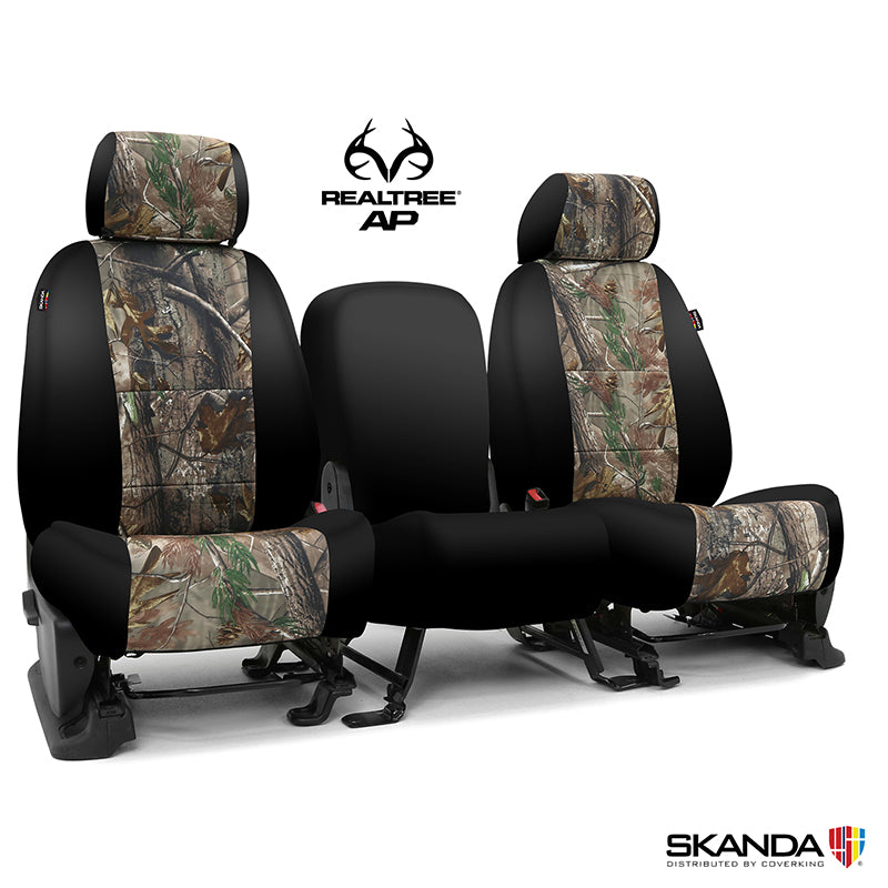 Custom Seat Cover Neosupreme Camo Real Tree — Black sides