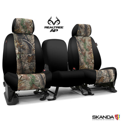 Custom Seat Cover Neosupreme Camo Real Tree — Black sides