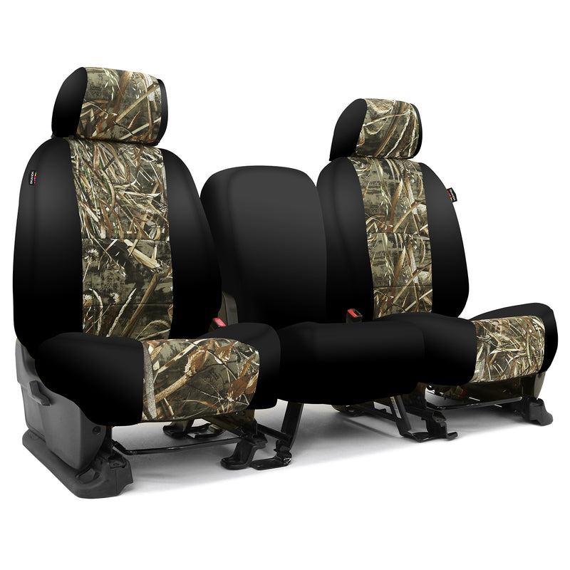 Custom Seat Cover Neosupreme Camo Real Tree — Black Sides