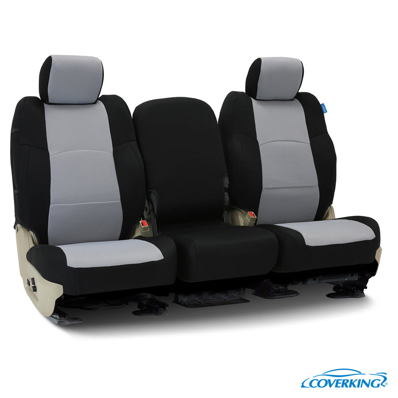 Custom Seat Cover Spacer Mesh — Gray with Black sides