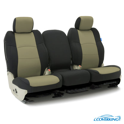 Custom Seat Cover Neoprene — Tan with Black sides