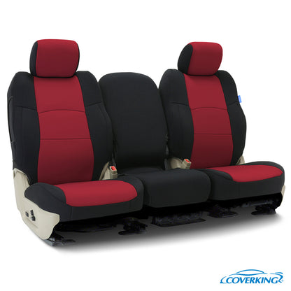 Custom Seat Cover Neoprene — Red with Black sides