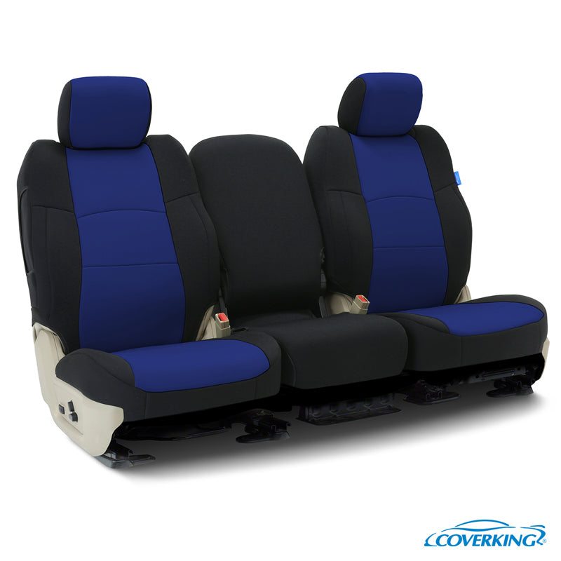 Custom Seat Cover Neoprene — Blue with Black sides