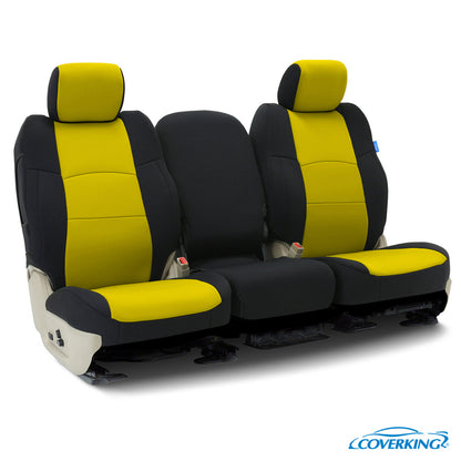 Custom Seat Cover Neoprene — Yellow with Black sides