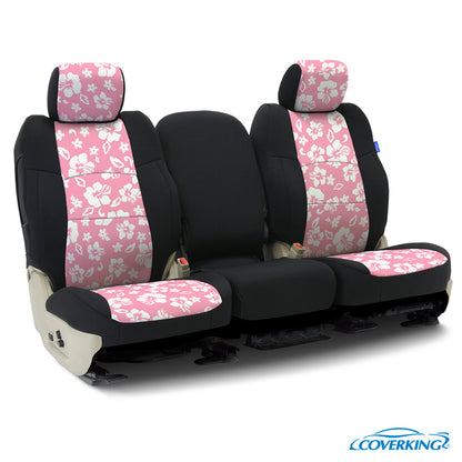Custom Seat Cover Neoprene — Hawaiian Pink with Black sides