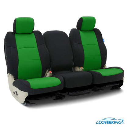 Custom Seat Cover Neoprene — Synergy Green with Black sides