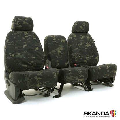 Custom Seat Cover Ballistic Camo Multi-Cam — Classic Black
