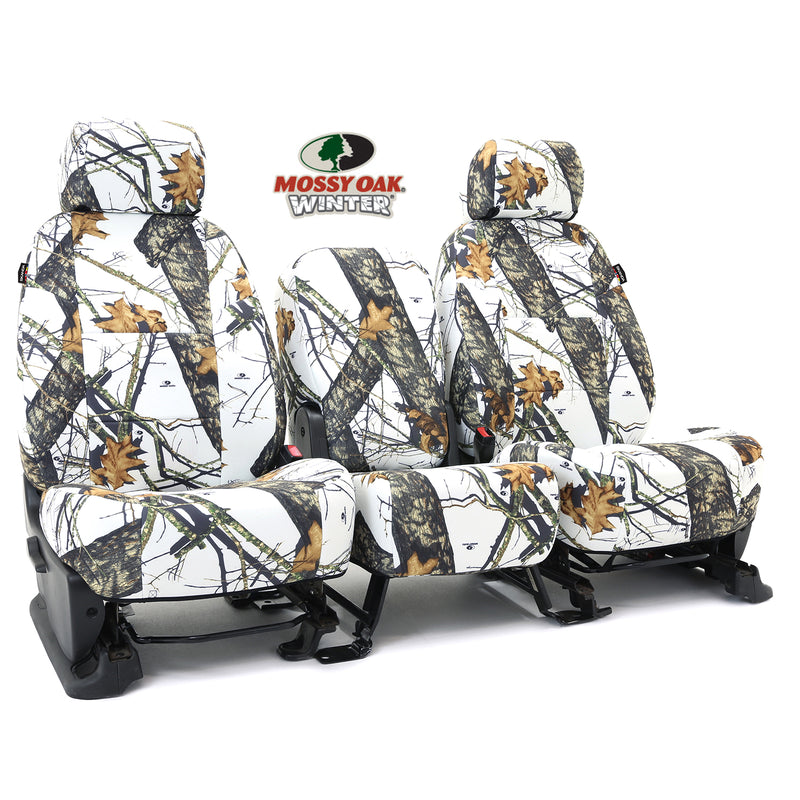 Custom Seat Cover Neosupreme Camo Mossy — Break Up Winter Print Solid