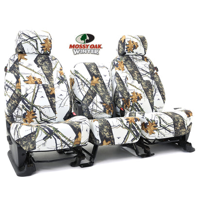 Custom Seat Cover Neosupreme Camo Mossy Oak Break Up — Break Up Winter Print Solid