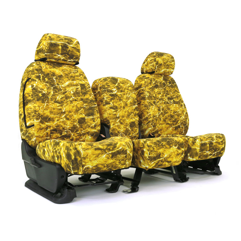 Custom Seat Cover Neosupreme Camo Mossy — Elements Yellowfin Solid