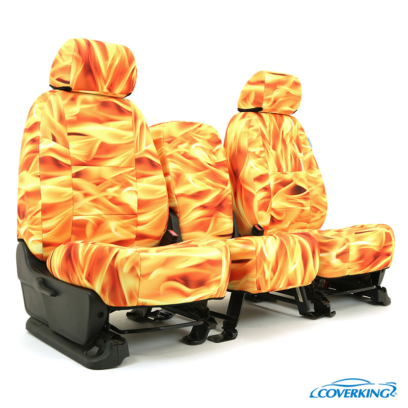 Custom Seat Cover Neosupreme Designer Print — Neosupreme Designer Flame Solid