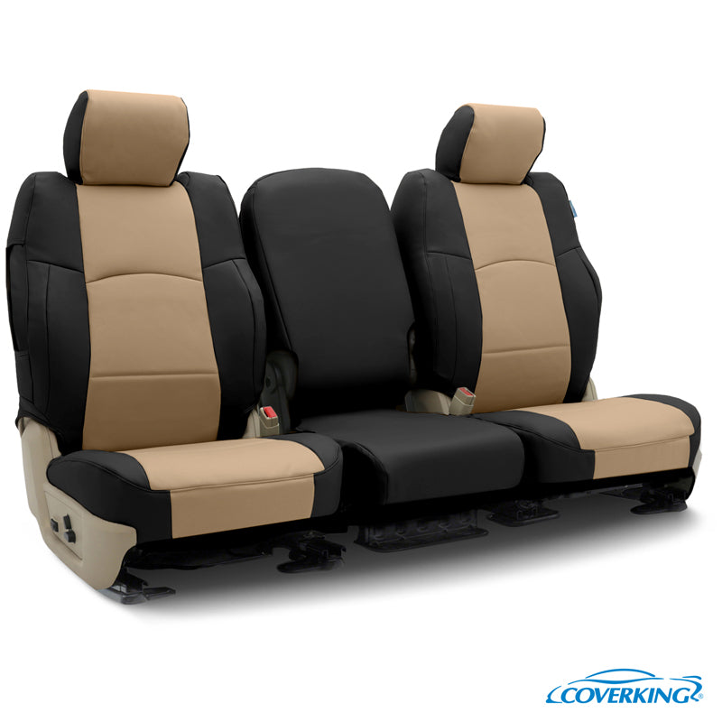 Custom Seat Cover Premium Leatherette — Black sides