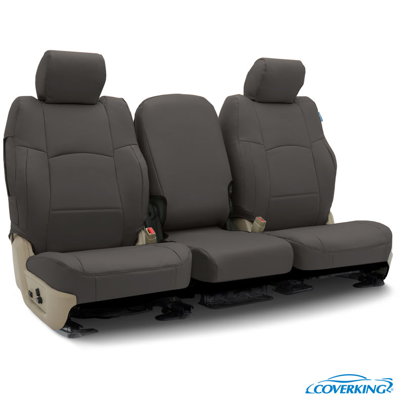 Custom Seat Cover Premium Leatherette — Charcoal Gray