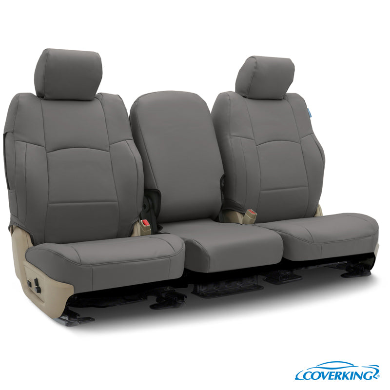 Custom Seat Cover Premium Leatherette — Gray