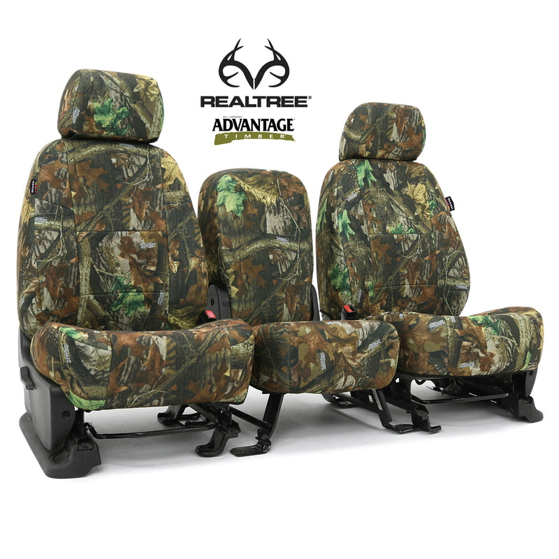 Custom Seat Cover Neosupreme Camo Real Tree — Neosupreme Realtree Advantage Timber Solid