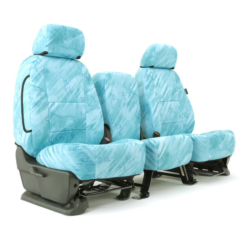 Custom Seat Cover Neosupreme Camo Real Tree — Neosupreme Realtree Fishing pattern Light Teal