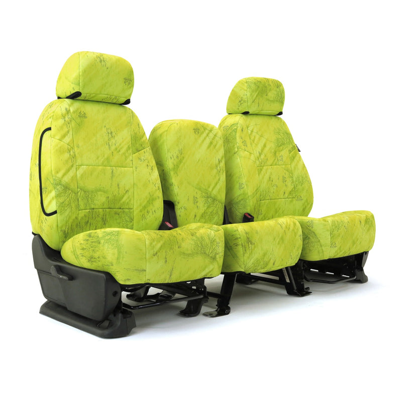 Custom Seat Cover Neosupreme Camo Real Tree — Neosupreme Realtree Fishing pattern Light Lime