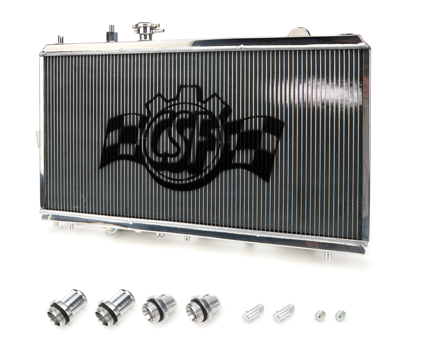 Csf Cooling Radiator - 27.625 W x 2.375 D - Single Pass - Driver Side Inlet - Passenger Side Outlet - Aluminum -