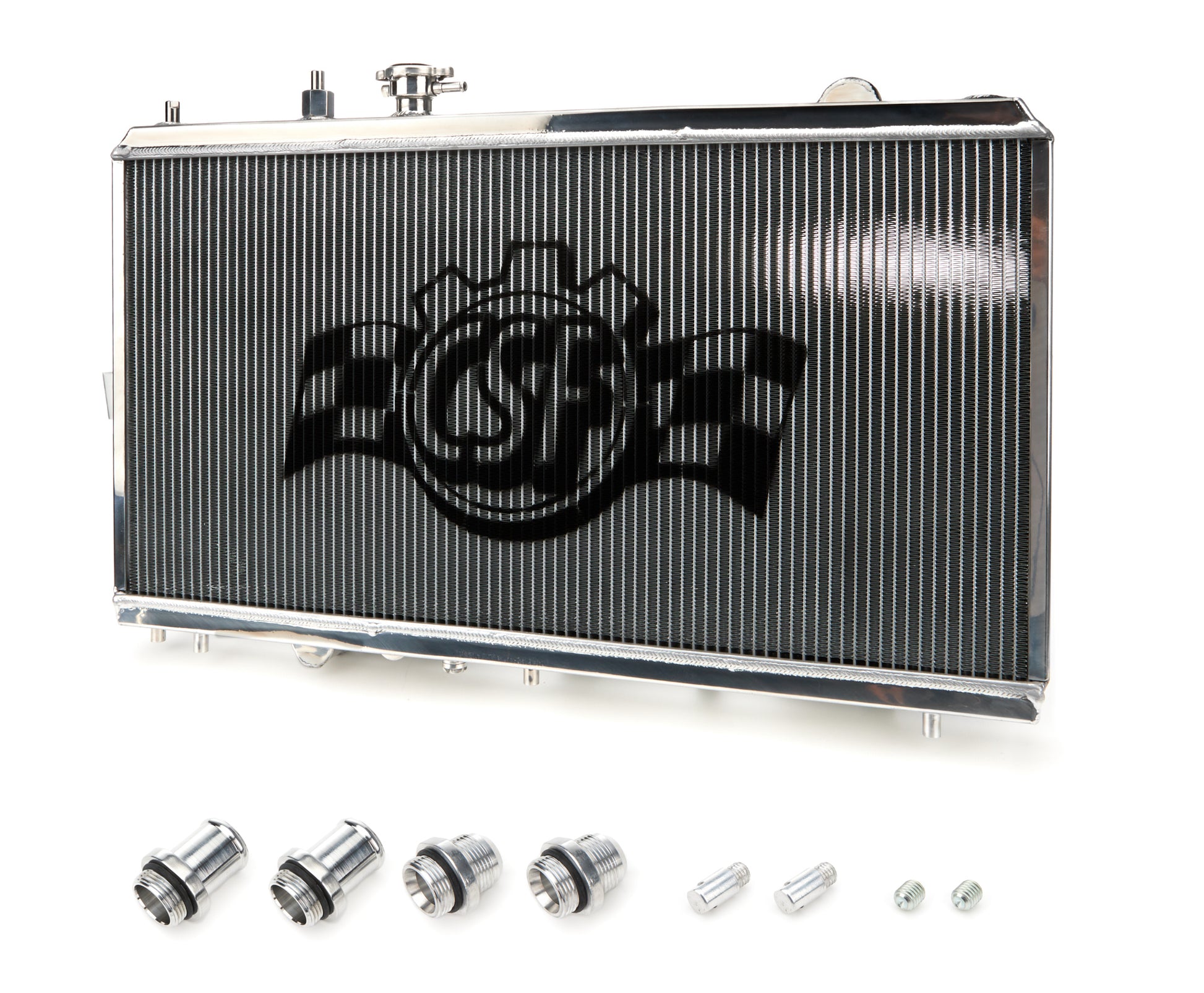Csf Cooling Radiator - 27.625 W x 2.375 D - Single Pass - Driver Side Inlet - Passenger Side Outlet - Aluminum -