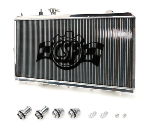 Csf Cooling Radiator - 27.625 W x 2.375 D - Single Pass - Driver Side Inlet - Passenger Side Outlet - Aluminum -