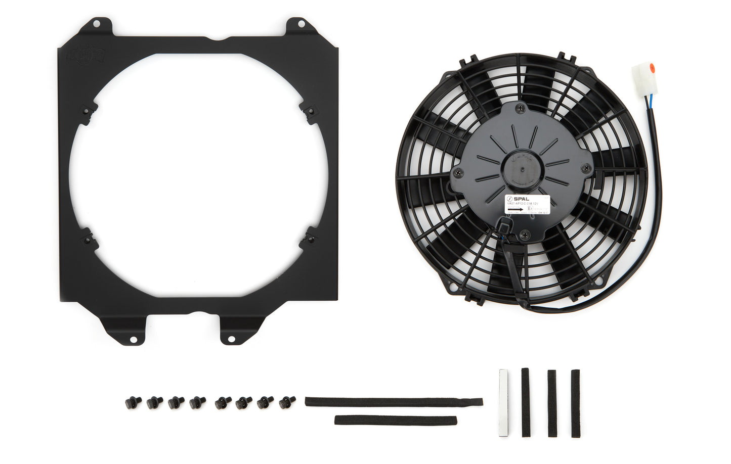 Csf Cooling Electric Cooling Fan - 12 in Fan - Push / Pull - 12V - Curve Blade - 13.75 in x 13.69 in - 1.63 in Thick -