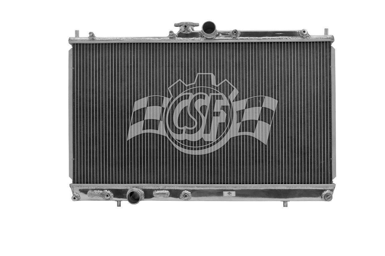 Csf Cooling Radiator - 27.688 in W x 14.75 in H x 2.375 in D - Top Center Inlet - Driver Side Outlet - Aluminum -