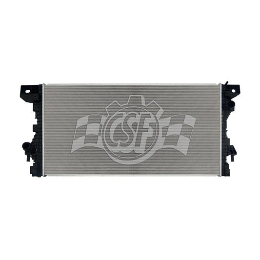 Csf Cooling Radiator - 34.625 in W x 17.688 in H x 1.25 in D - Passenger Side Inlet - Driver Side Outlet - Aluminum -