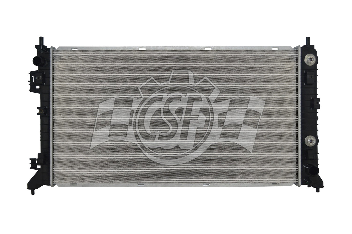 Csf Cooling Radiator - 34.938 in W x 19.188 in H x 0.875 in D - Driver Side Inlet - Passenger Side Outlet - Aluminum -