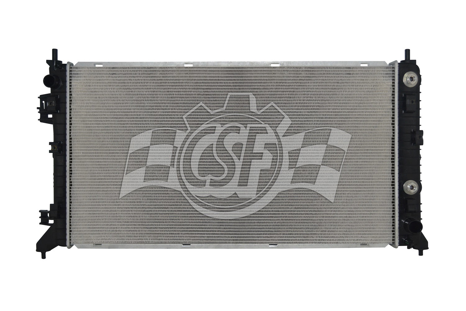 Csf Cooling Radiator - 34.938 in W x 19.188 in H x 0.875 in D - Driver Side Inlet - Passenger Side Outlet - Aluminum -
