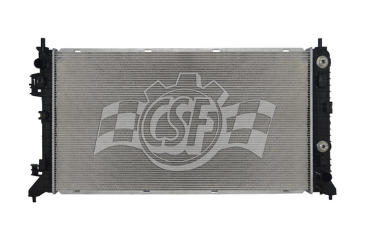 Csf Cooling Radiator - 34.938 in W x 19.188 in H x 0.875 in D - Driver Side Inlet - Passenger Side Outlet - Aluminum -