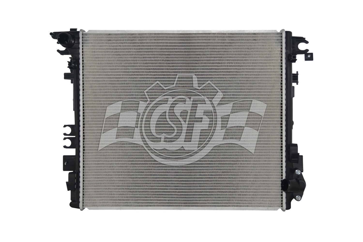 Csf Cooling Radiator - 21.938 in W x 19.313 in H x 1.188 in D - Driver Side Inlet - Passenger Side Outlet - Aluminum -