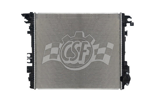 Csf Cooling Radiator - 21.938 in W x 19.313 in H x 1.188 in D - Driver Side Inlet - Passenger Side Outlet - Aluminum -