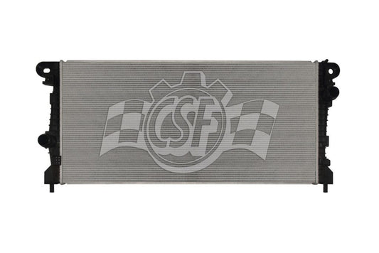 Csf Cooling Radiator - 33.438 in W x 15.625 in H x 1.188 in D - Passenger Side Inlet - Driver Side Outlet - Aluminum -