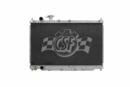 Csf Cooling Radiator - 26.438 in W x 2.75 in D - Single Pass - Driver Side Inlet - Driver Side Outlet - Aluminum -