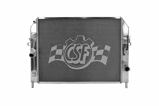 Csf Cooling Radiator - 21.625 in W x 2.438 in D - Single Pass - Driver Side Inlet - Passenger Side Outlet - Aluminum -