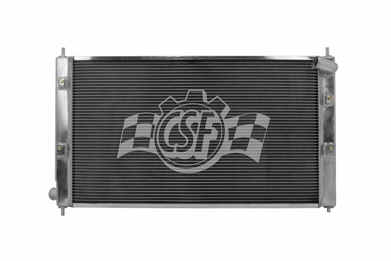 Csf Cooling Radiator - 27.5 in W x 2.063 in D - Single Pass - Passenger Side Inlet - Driver Side Outlet - Aluminum -